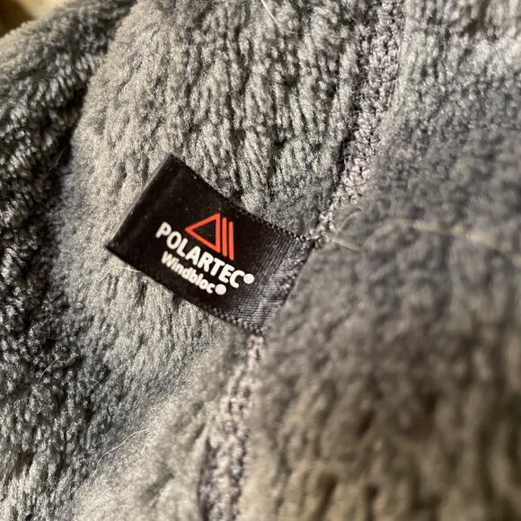 Patagonia Women’s Small Polartec Fleece | Vintage R Logo Era Black Jacket - Picture 7 of 10